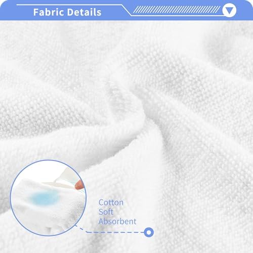 Luxury Washcloths Soft Absorbent Machine Washable 12x12 in Set of 2