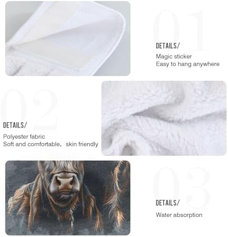 Highland Cow and Calf Kitchen Towels 182x14
