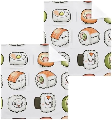 Xigua Cute Cartoon Sushi Washcloth Set Fast Drying