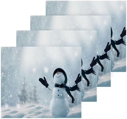 Christmas Snowman Washcloth Set