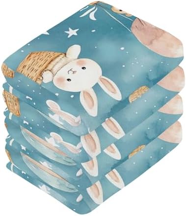 Quick-Drying 12x12 Absorbent Washcloth with Bear Ideal for Home Travel