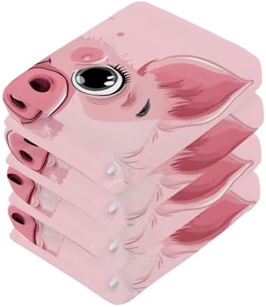 YETTASBINPink Pig Washcloth Set Soft Absorbent Cotton Face Towels
