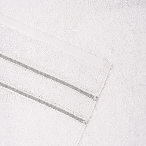 Dorlion 4 Pack Light Gray Washcloths