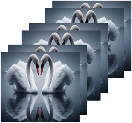 Swan-Shape Washcloths Reusable Soft Cotton Face Bath Towels 12x12 Washable