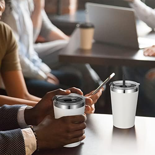 Sturdy 12 oz Tumbler with Lid Straw for Travel