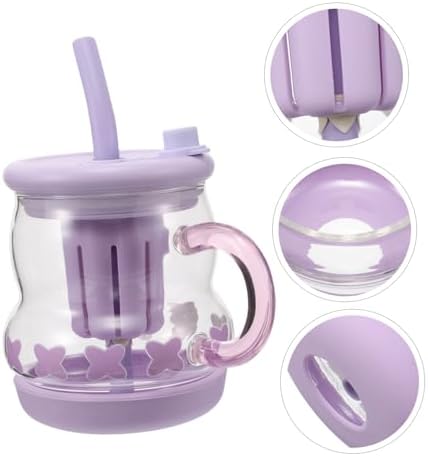 Stylish Glass Tumbler with Handle for Tea Coffee