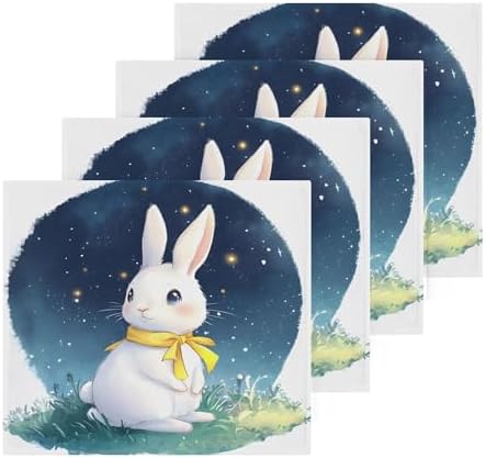Xigua Cartoon Rabbit Washcloth Set - Fast Drying Portable and Durable