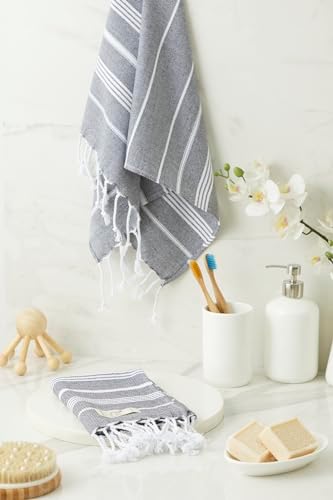 Indigo Delight Set of 2 Turkish Hand Towels