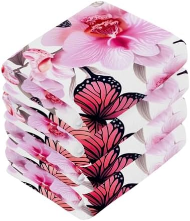 YETTASBINButterfly Flower Washcloth Set 2-Pack