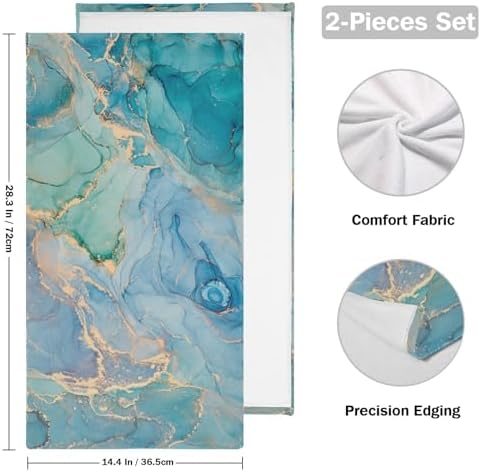 Luxury Marbles - 2 Pk Hand Towels 14x28