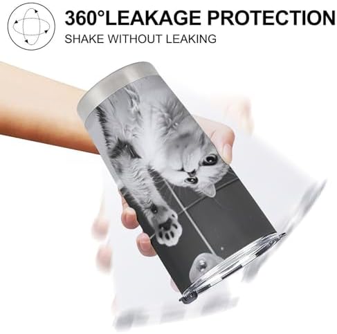 Cute Cat Insulated Stainless Steel Tumbler 20 Oz