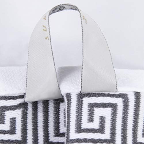 Superior 6-Piece Cotton Towel Set Greek Collection Durable and Soft