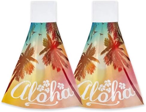 CIAIDU Summer Beach Palm Fingertip Hand Towels