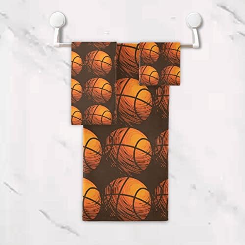 DOMIKING 3-Piece Sport Basketball Towels