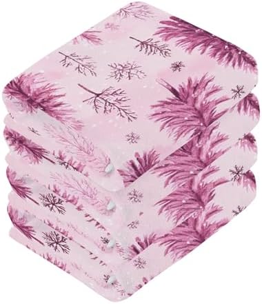 Xigua Trees and Snowflakes Fast Drying Washcloth Set