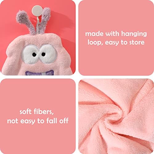 Tyrafry Funny Hand Towels 8x11 Inches Pink 1