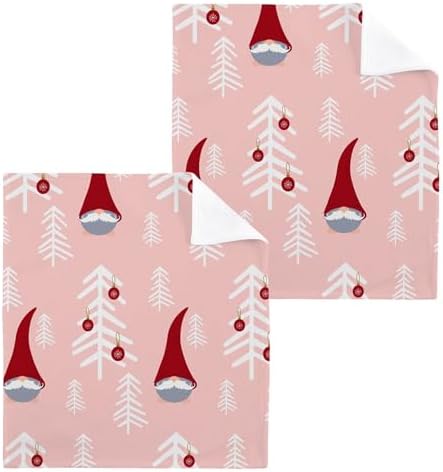 Xigua Christmas Gnomes Washcloths - Cheerful Durable