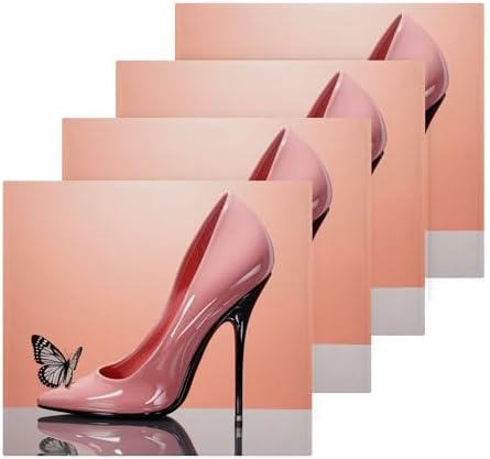 FJDENG 2-Piece High Heel Washcloths for Bathroom Gym More