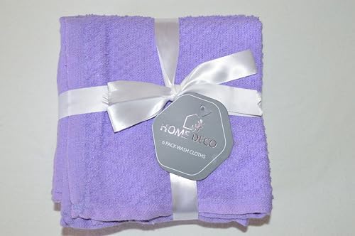 100 Cotton Washcloths Set of 6 Made in India