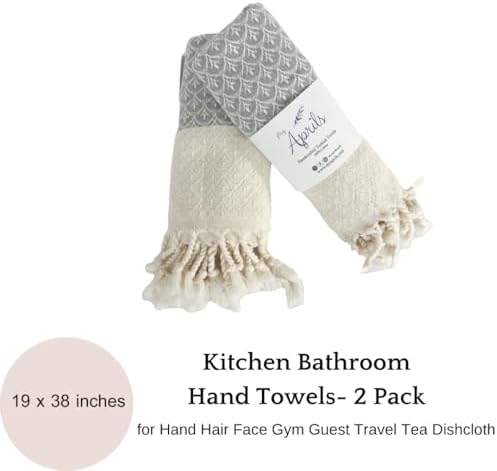 -gray shell hand towel set