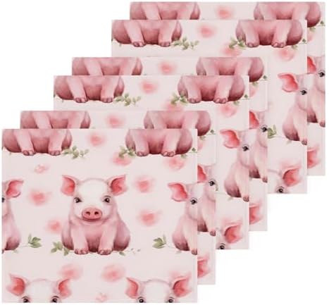 Pink Pig Washcloth 2-Pack Soft Reusable Fingertip Face Towels