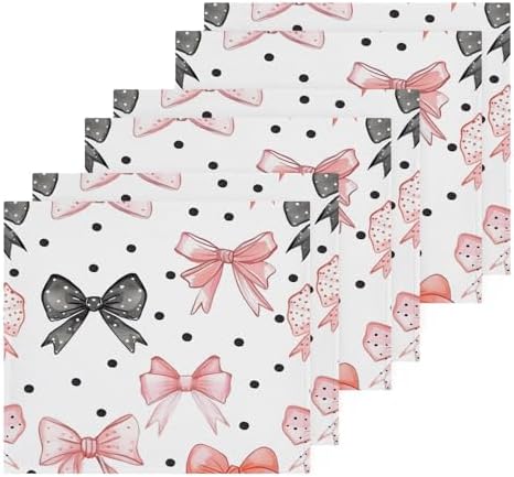 Bow Dots Washcloth Set