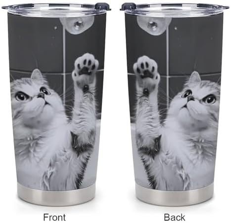 Cute Cat Insulated Stainless Steel Tumbler 20 Oz