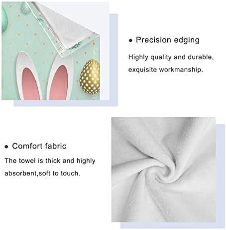 Easter Eggs Bunny Ears Bath Towels Set