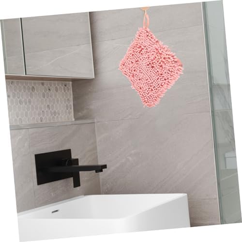 ABOOFAN Hanging Chenille Hand Towel with Lanyard