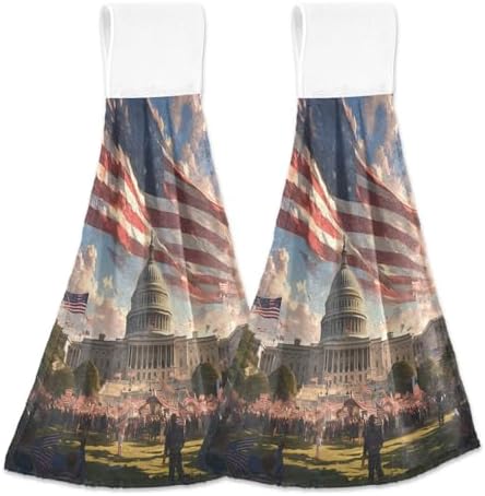 Independence Day Hook Loop Towels