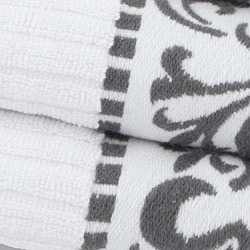 Superior 6-Piece Cotton Towel Set Greek Collection Durable and Soft