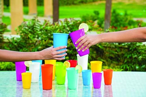 Mintra Reusable Plastic Cups - BPA-Free Many Colors