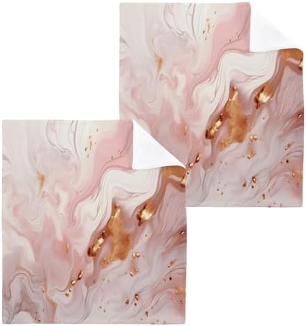 Yettastbin Pink Marble Washcloth 2 Pack