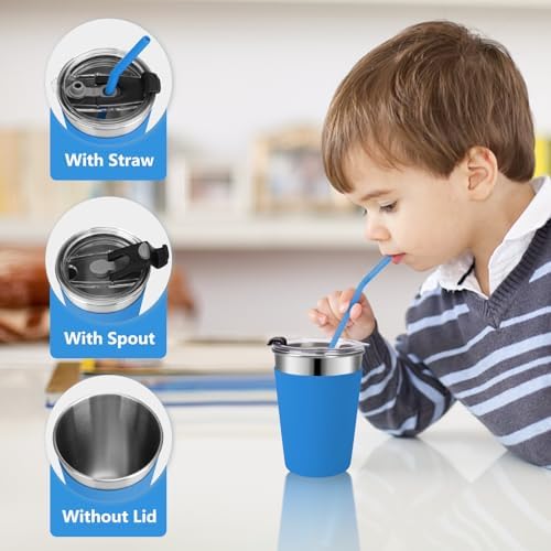 Fun Durable Kids Cup Set with Straws for Travel Gifting