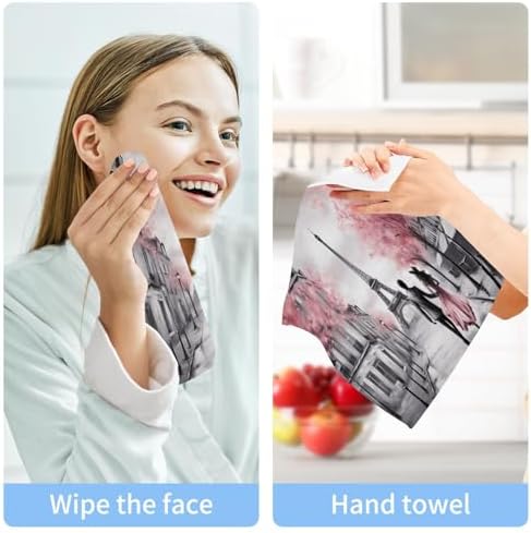 Eiffel Tower Face Towels Set