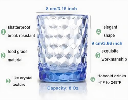 6-Piece Unbreakable BPA-Free Tritan Drinking Glasses