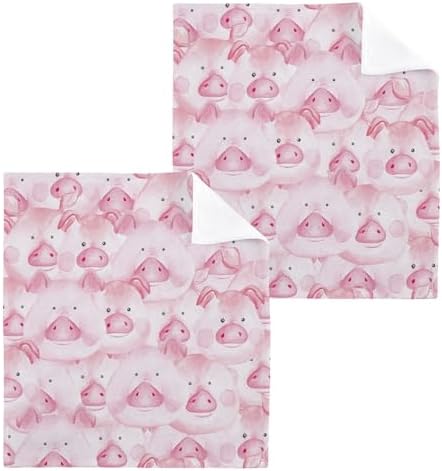Fast Drying Pigs Washcloth Set