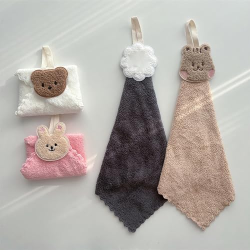 Professional Soft Cartoon Bear Towel for Adults Babies 25x25cm