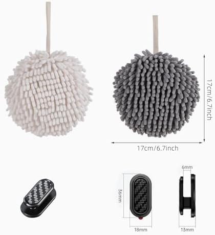 BCIBhucy Fluff Ball Hand Towels