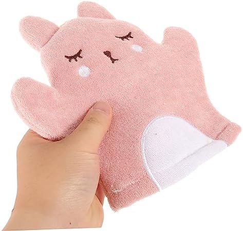 KALLORY Animal Bath Gloves 3pcs Soft Exfoliating Mitts