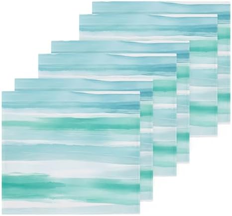 Mandarin Xigua Green Watercolor Washcloth Set