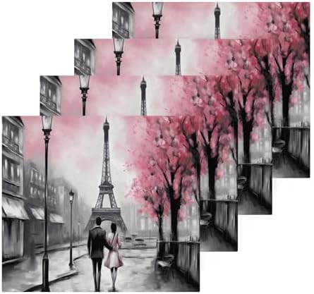 Eiffel Tower Washcloths Soft Reusable Face Towels for Home Travel