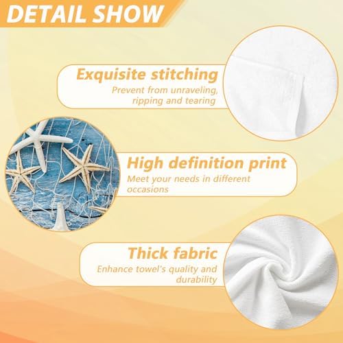 Detscripts Starfish Seashell Hand Towels