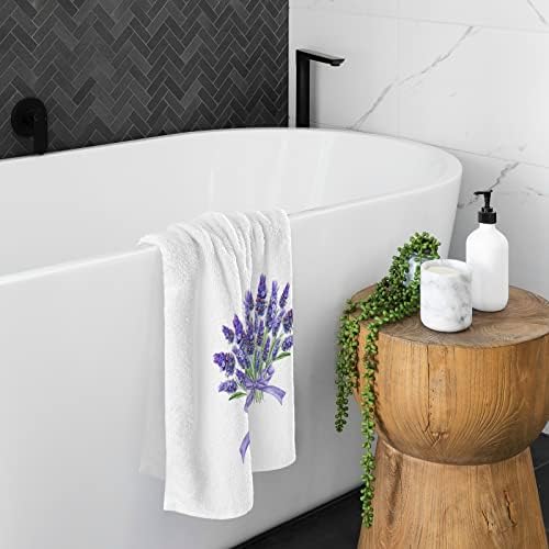 Elegant Lavender at Home bath towels