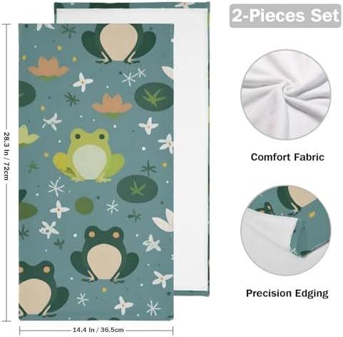 Cute Frogs Ultra-Soft Bath Towels