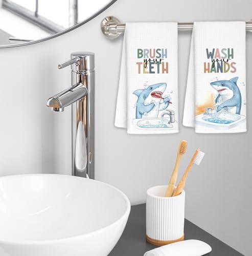 Ample Shark Bathroom Towels