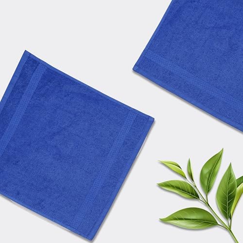 13x13 Premium Washcloth Set - Pack of 4 Royal Blue