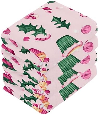 Christmas Wreath Washcloth Set by Xigua