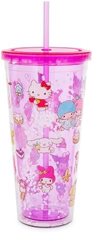 Hello Kitty Confetti Tumbler Reusable Carnival Cup