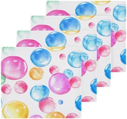 Xigua Watercolor Colorful Bubbles Washcloth Set 10